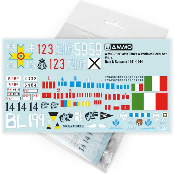 Axis Tanks & Vehicles Decal Set Vol. 4 - Italy & Romania 1941-1944