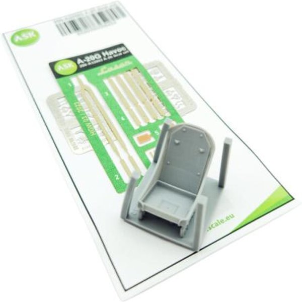 A-20 Havoc - Seat SET - early type with Textil Seat Belts and photoetched belt buckles