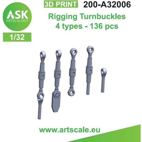 Rigging Turnbuckles - 4 types