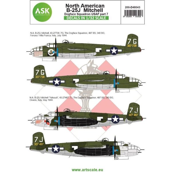B-25J Mitchell part 7 - US Dogface Squadron, Yahoudi, Mediterranean area