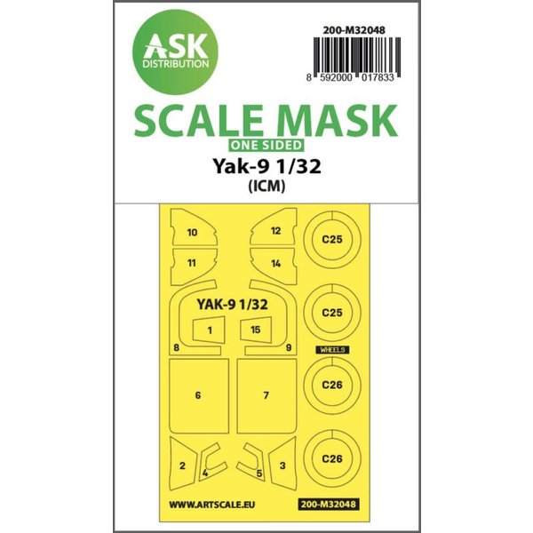 Yak-9 - One-sided mask for ICM