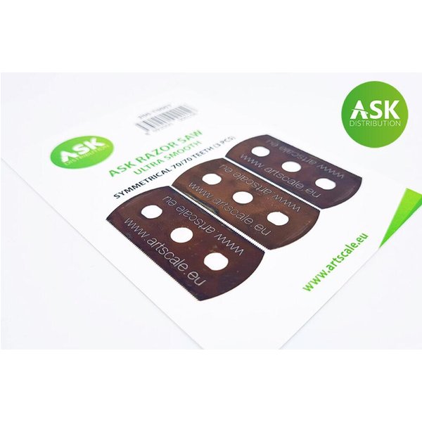 ASK Razor Saw - ultra smooth symmetric 70/70 teeth 3 pc.