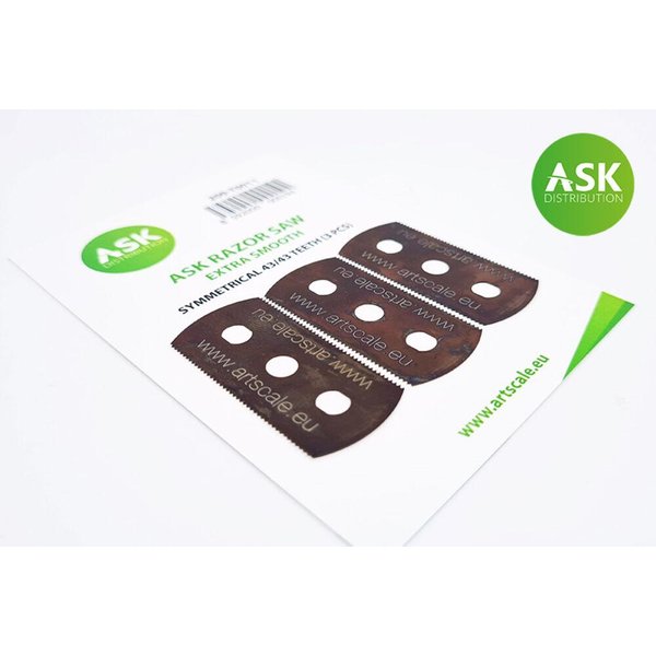 ASK Razor Saw - extra smooth symmetric 43/43 teeth 3 pc.
