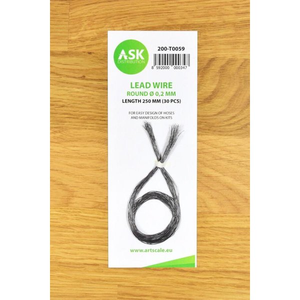 Lead Wire - Round Ø 0,2 mm x 250 mm (cca. 30 pcs)