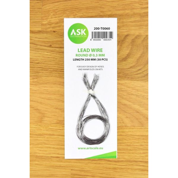 Lead Wire - Round Ø 0,3 mm x 250 mm (cca. 30 pcs)