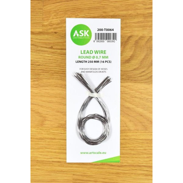 Lead Wire - Round Ø 0,7 mm x 250 mm (cca. 16 pcs)