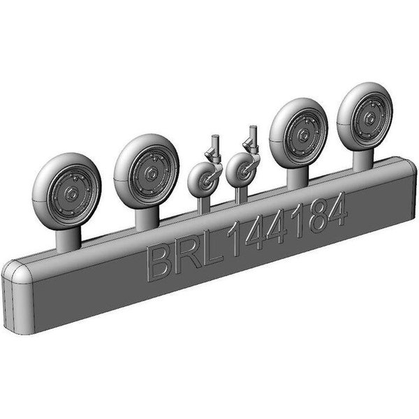 Messerschmitt Bf-109 K wheels set (2 sets)