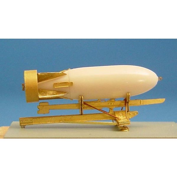 British 500lb bomb with bomb rack