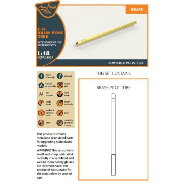 I-16 - Brass pitot tube