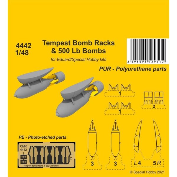 Tempest Bomb Racks & 500 Lb Bombs