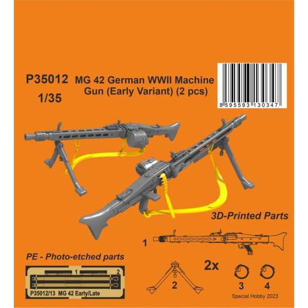MG 42 German WWII Machine Gun (Early Variant)