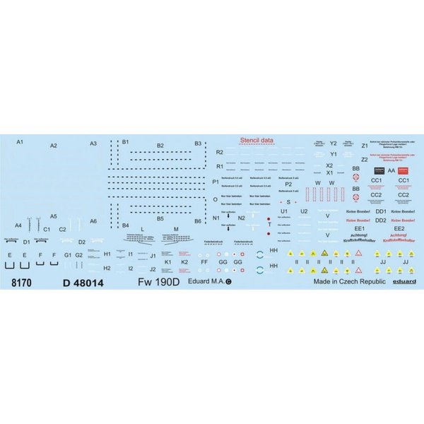 Focke-Wulf Fw 190 D - Stencils