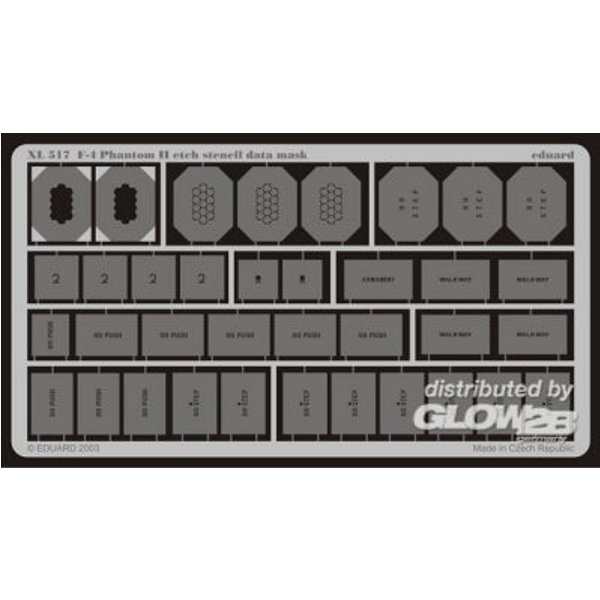 F-4 Phantom II etch stencil data mask