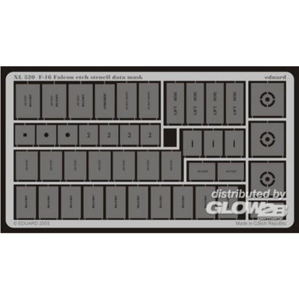 F-16 Falcon etch stencil data mask