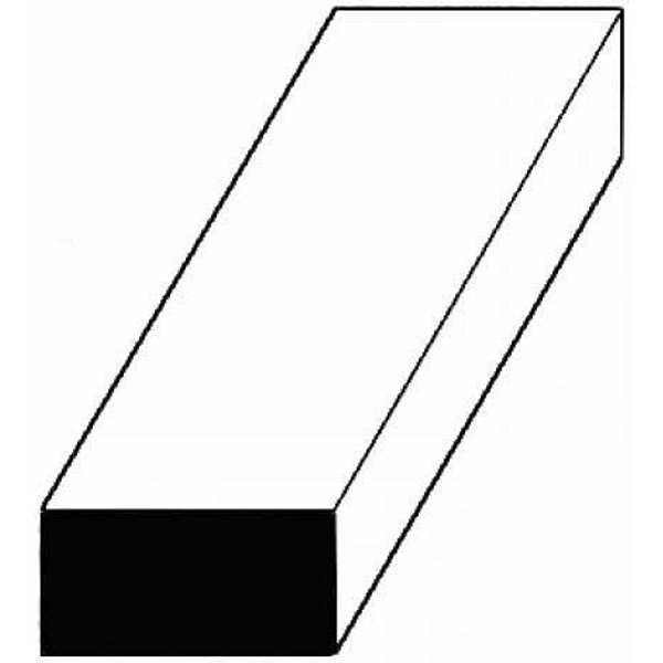 Maßstab 1:64: Leisten, 350x0,8x3,2 mm, 10 Stück