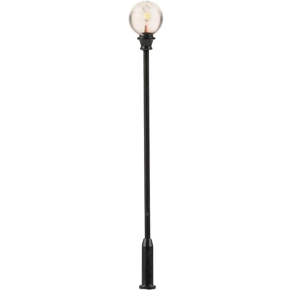 LED-Parklaterne, Kugel-Aufsatzleuchte, warmweiß