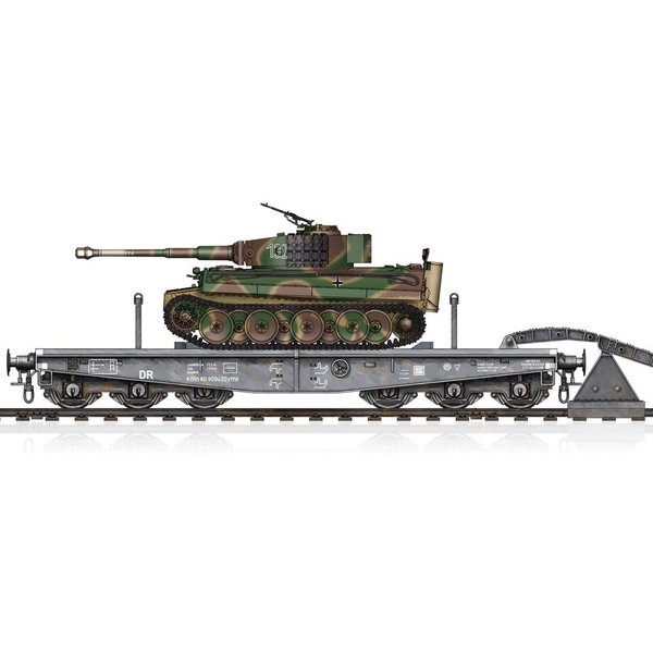 Schwere Plattformwagen Type SSyms 80&Pz.Kpfw.VI Ausf.E Sd.Kfz181 TigerI (Mid Prod.)