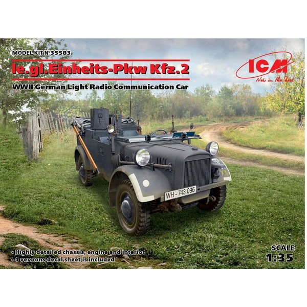 le.gl.Einheitz-Pkw KFZ.2 - WWII German Light Radio Communication Car
