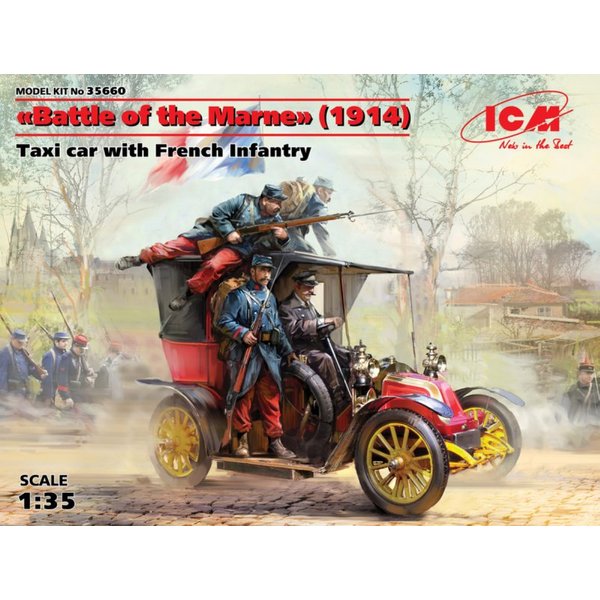 Battle of the Marne(1914),Taxi car with French Infantry