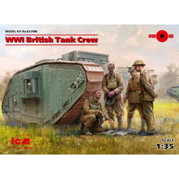 WWI British Tank Crew (4 figures)