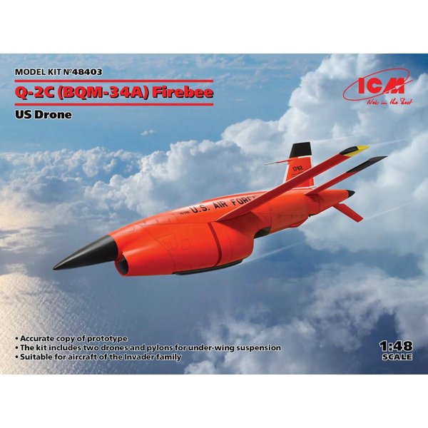 Q-2C (BQM-34A) Firebee, US Drone (2 airplanes and pilons)