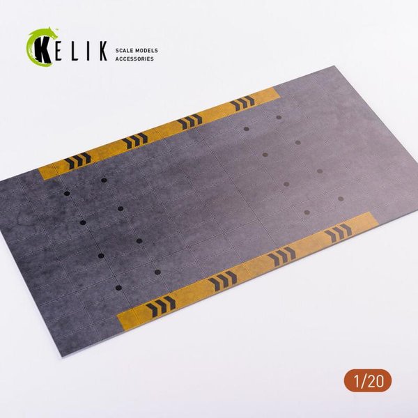 F1 Garage Type 1 Base - Acrylic 3 mm (180 x 357 mm) (210 g) (1/20)