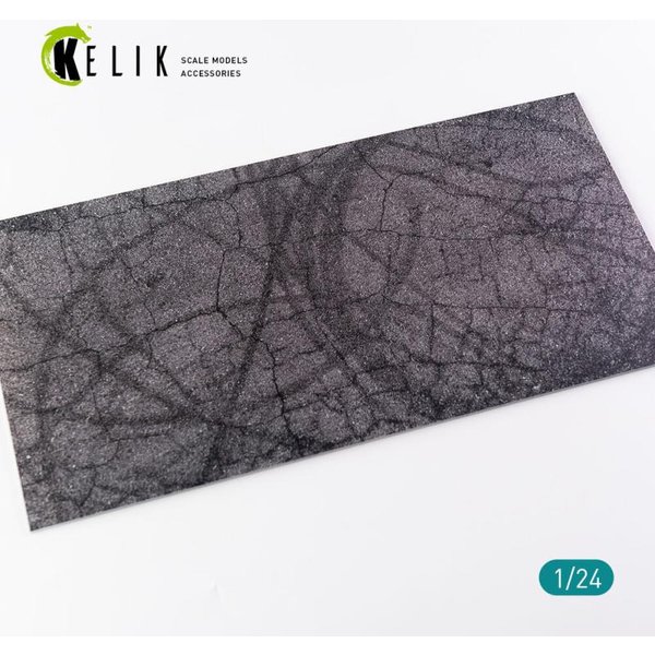 Cracked asphalt Base - Acrylic 3 mm (180 x 357 mm) (210 g)