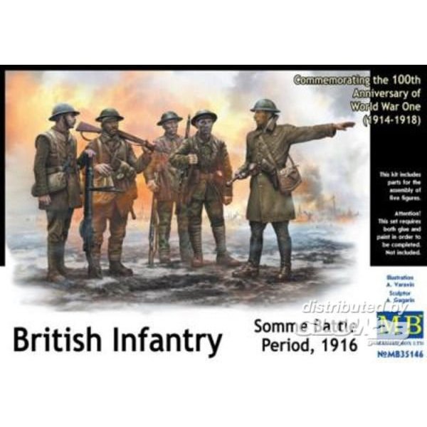 British Infantry, Somme Battle Period 1916