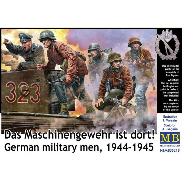 German military men 1944-1945 - Das Maschinengewehr ist dort!