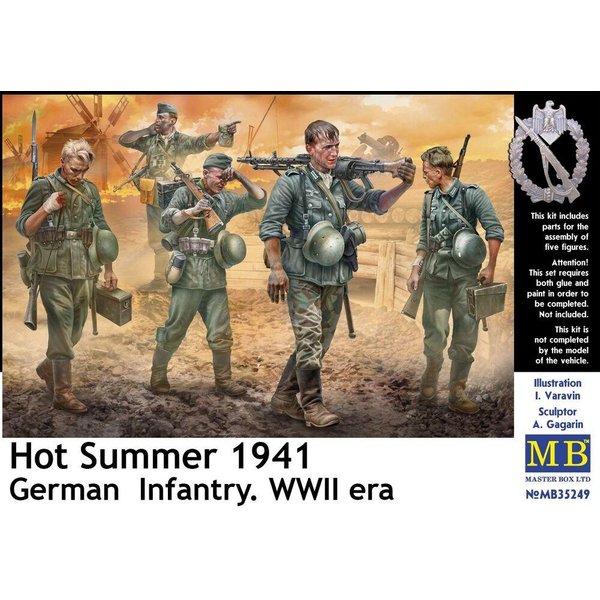 Hot Summer 1941. German Infantry, WWII era