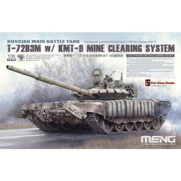 Russian Main Battle Tank T-72B3M w/ KMT-8 Mine Clearing System