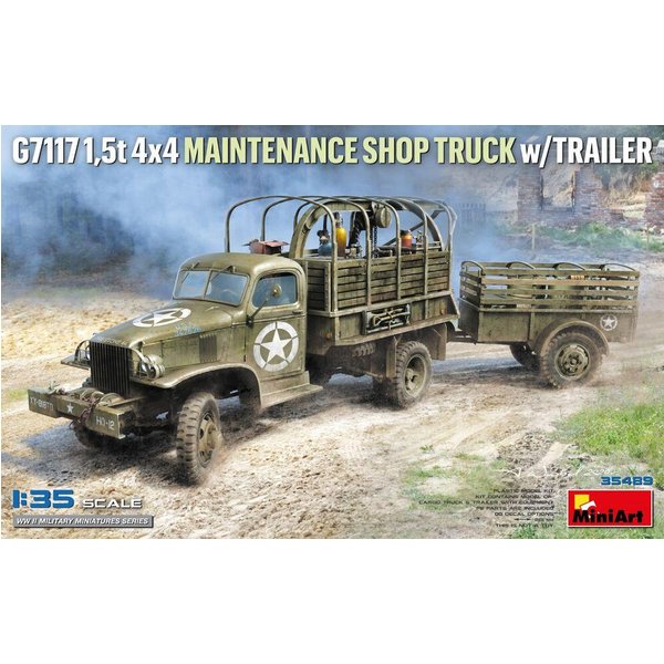 G7117 1,5t 4x4 Maintenance Shop Truck w/Trailer
