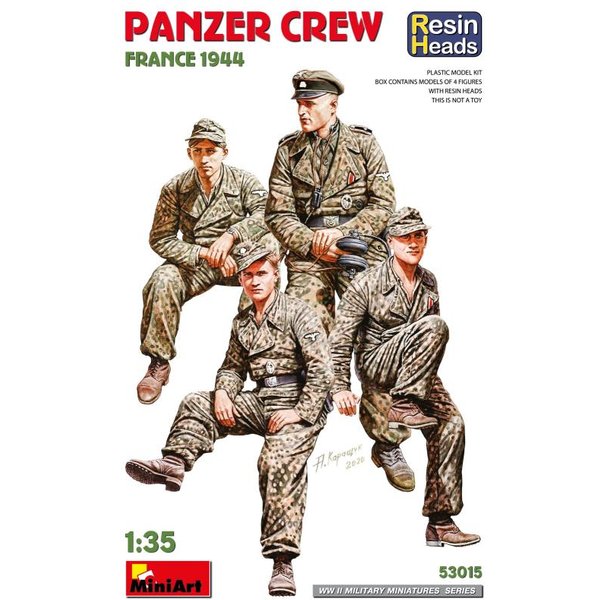 Deutsche Panzer Crew - France 1944 (4 Figuren)