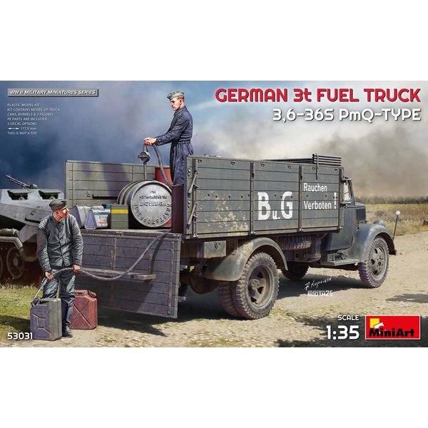 Deutscher 3 Tonnen Tanklastwagen Typ 3,6-36S PmQ (3 Figuren)