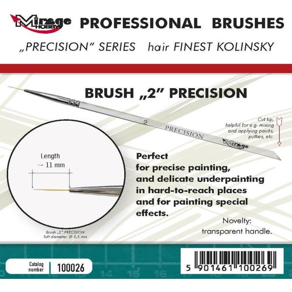 Pinsel - Precision Kolinsky - Size 2