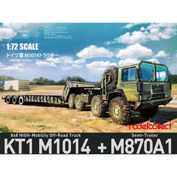 German MAN KAT1M1014 8*8 HIGH-Mobility off-road truck with M870A1 semi-trailer