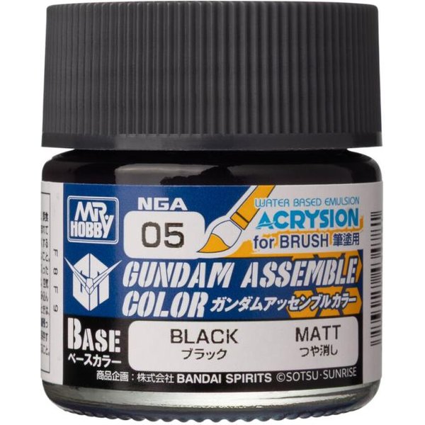 Acrysion Gundam Assemble Color (Base Color) (10 ml) Black
