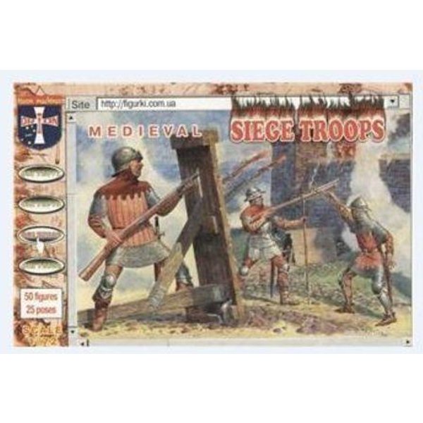 Medival siege crew and handgunners