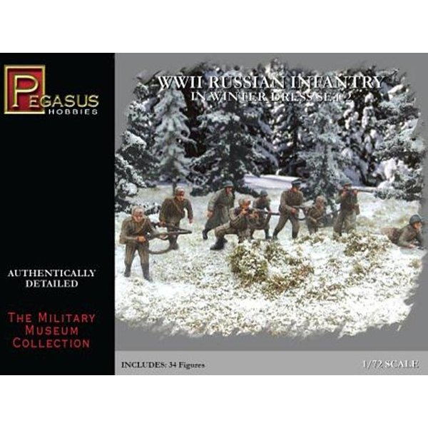 WWII: Russische Infanterie in Winterkleidung