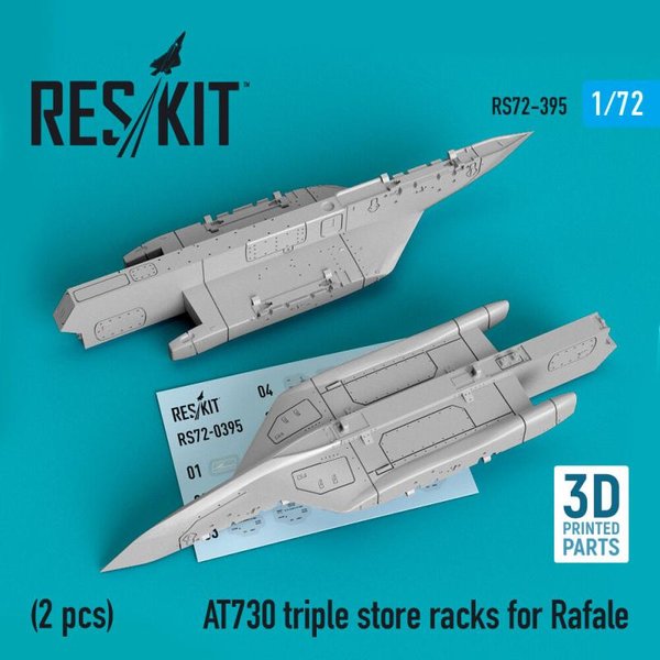 AT730 triple store racks for Rafale (2 pcs) (3D Printed)
