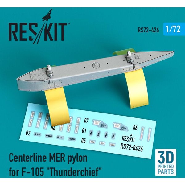 Centerline MER pylon for F-105 Thunderchief (3D Printed)