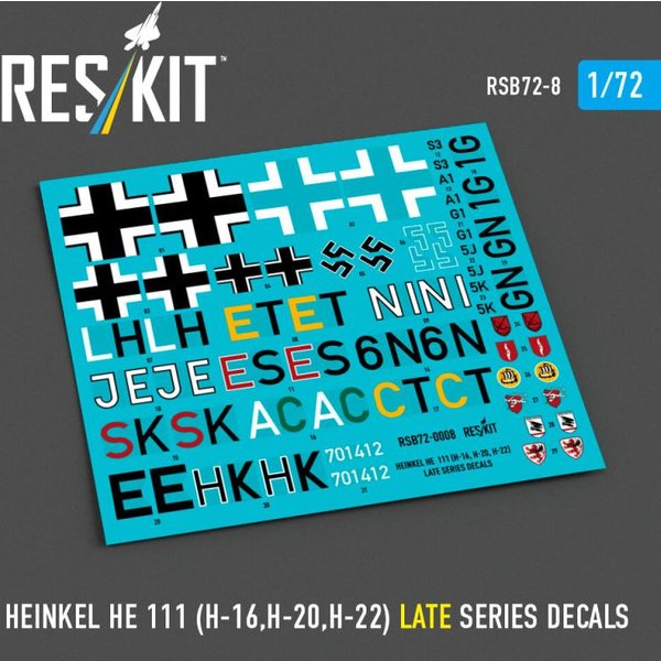 Heinkel He 111 (H-16,H-20,H-22) - Late series (Decals)