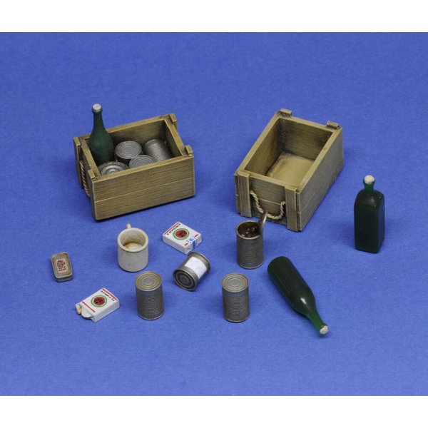 Crates, cans and bottles