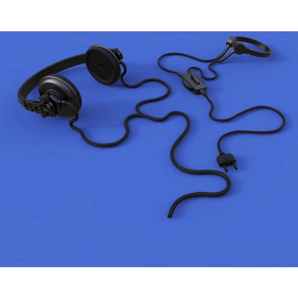 German tanker head phones set-WWII 3D printed