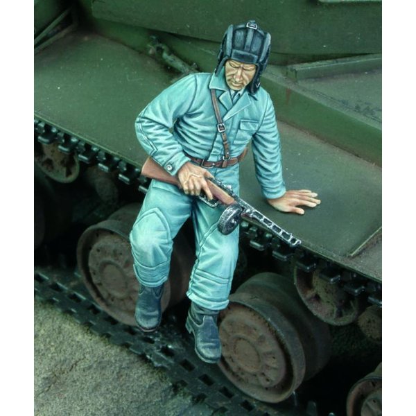 Russian tanker jumping down-WWII