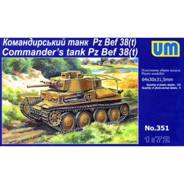 Pz Bef 38 (t) Commanders Tank