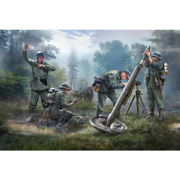 German 120mm Mortar w/crew Granatwerfer