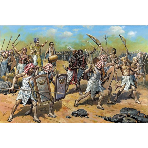 Ägyptische Infanterie, 2000 v. Chr.