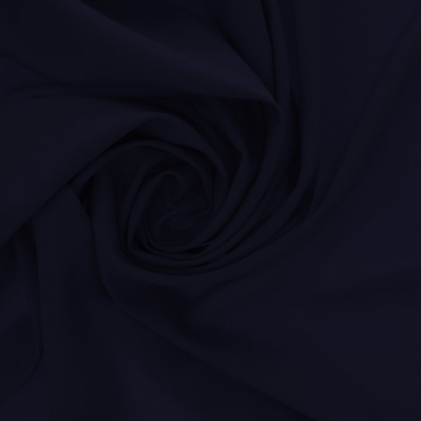 Tissu Popeline Viscose Bleu Nuit Uni - Mondial Tissus-image