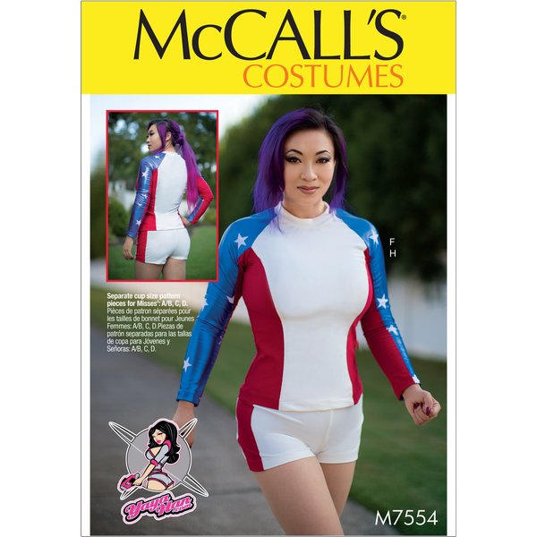 Patron Mc Call's 7554E5 - DéGuisement Femme America 42-50 - Mccall's - Mondial Tissus-image
